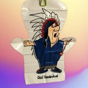 Vintage Oscar Mayer Chief Thundercloud Plastic Hand Puppet Little Oscar Friends